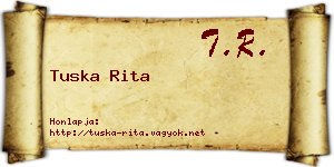 Tuska Rita névjegykártya